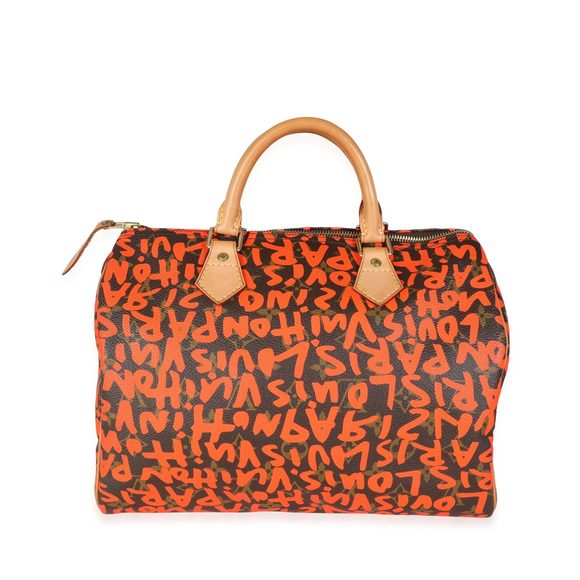 Louis Vuitton Handbags - Louis Vuitton x Stephen Sprouse Orange Graffiti Monogram Canvas Speedy 30